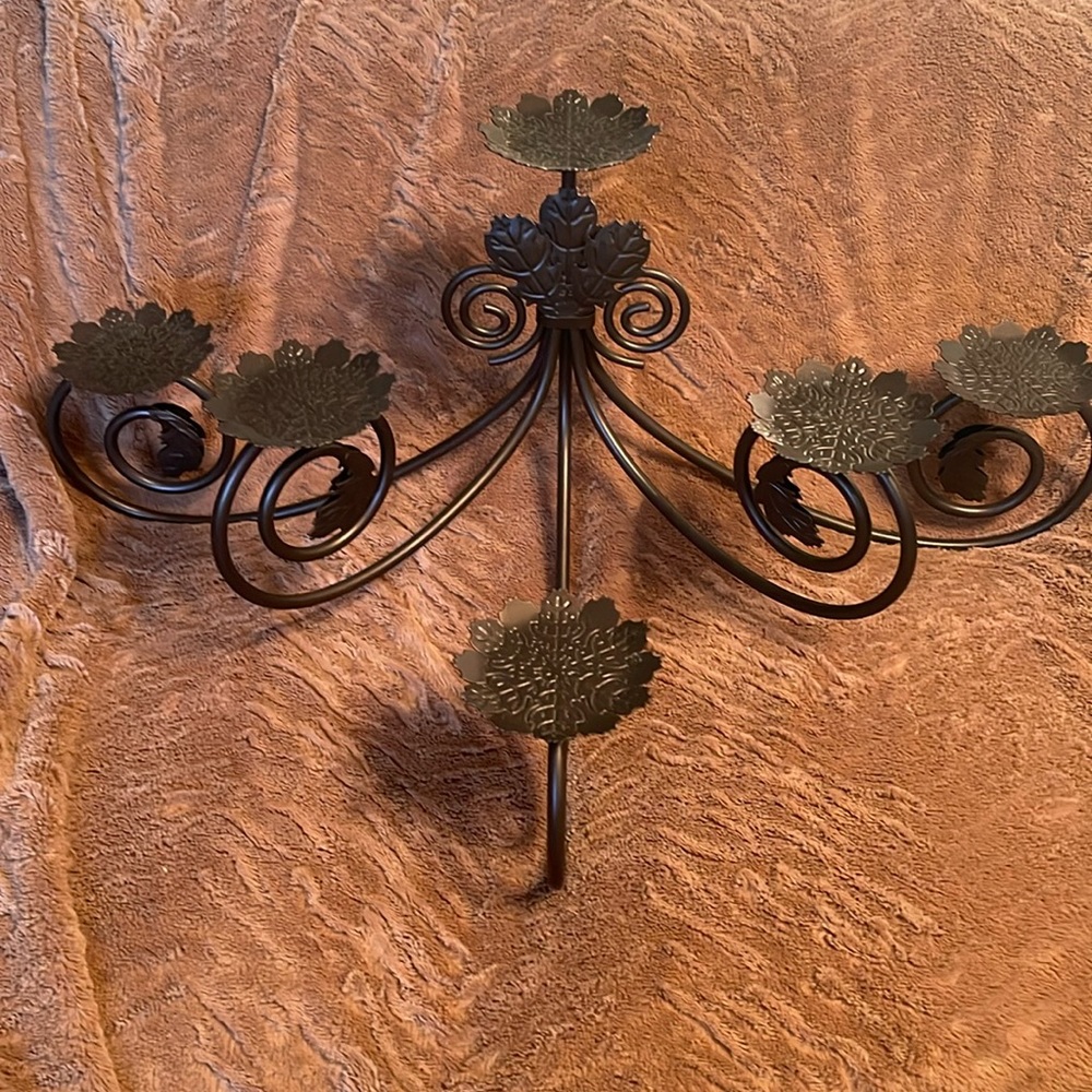Partylite Hearthside Leaf Viking 6 candle holder BRAND NEW. Never used.